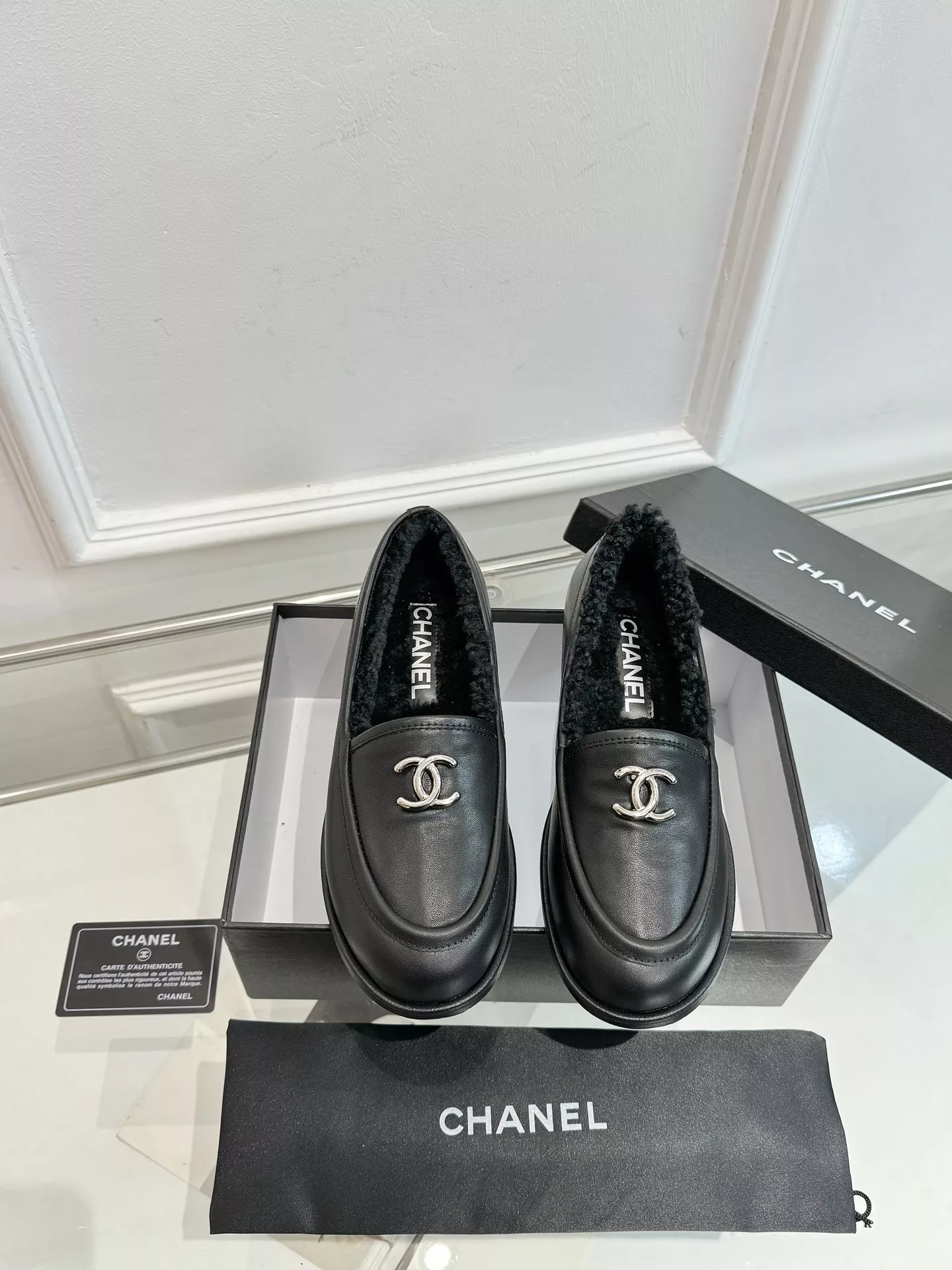 chanel cuir chaussures pour femme s_12b626a4